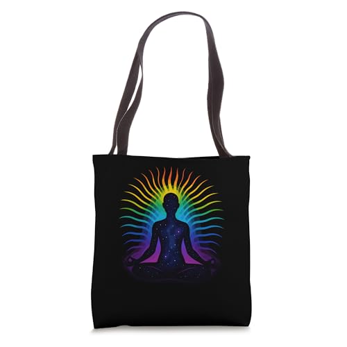 Cosmic Meditation Aura Zen Yoga Spiritual Tote Bag