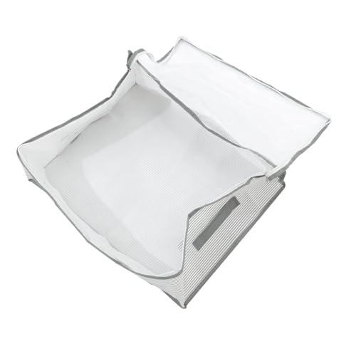 Zerodeko Multi-handle Storage Bag Quilt Storage Bags Zipper Closet Organizer Capacity Foldable Non Woven for Clothing Blanket Quilt