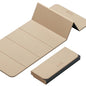 Foldable Yoga Mat Exercise Mat for Home Workout, Comfortable and Durable, 8mm Thick Portable Folding Mat, Non-Slip, Pilates Mat Thick, Outdoor Use, Meditation, Travel, Camping (71"x24" x 0.3") (Milk Coffee + Black) (Brown+Black)
