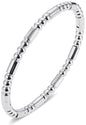 Stainless Steel Bamboo Design Bracelet Titanium Steel Bangle - color: Square Silver