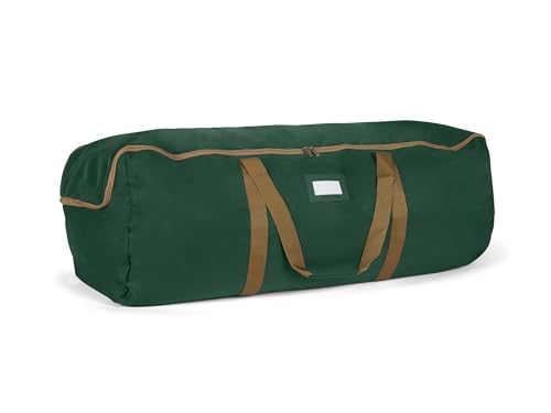 Covermates Keepsakes Storage Duffel Bag, Heavy Duty 600D Polyester, Reinforced Handles, ID Window, Dual Zipper Closure, Closet Garage Attic Organization for Bulky Items, Green - color: Green Heavy Duty Polyester, size: 36W x 20D x 15H