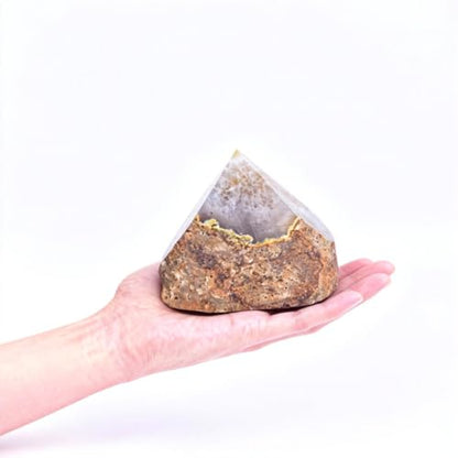 Rough Agate Wand Gemstone Big Irregular Column 1.7-2.2Lbs for Reiki Practitioner Chakra Balance Earth Vibration Energy Healing - color: Natural, size: 1.7-2.2 Pound