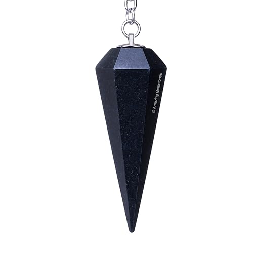 Amazing Gemstone Blue Aventurine Crystal Pendulum for Divination - Certified Dowsing Crystals and Healing Stones for Chakra Balancing and Meditation - Enhance Reiki Spiritual Growth - color: Blue Aventurine