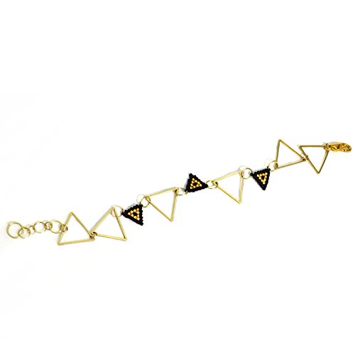 Black and Gold Minimalist Bracelet