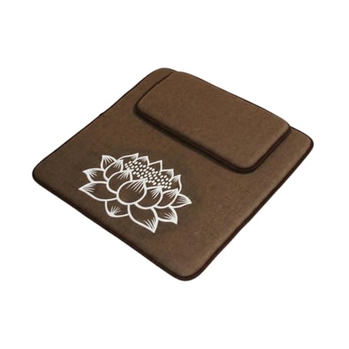 Meditation Cushion Floor Pillow Traditional Square Japanese Tatami Mat Seating Pad Yoga Cushion for Outdoor Living Room Gifts, Brown, 80x80cm - color: Brown, size: 80x80cm