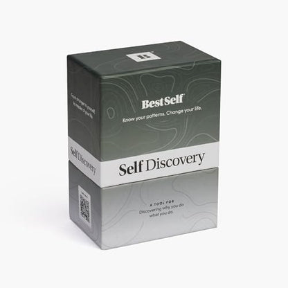 BestSelf Self-Discovery Deck - 50 Daily Prompts for Positive Affirmations & Personal Growth. Engage in Daily Thought & Improve Yourself!