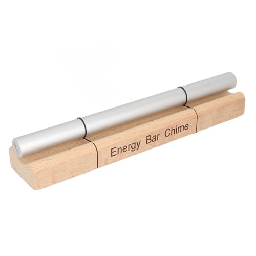 Single Tone Energy Chime for Mindfulness Meditation, Wooden Hand Chime with Mallet, Cherry Wood and Aluminum Alloy Healing Bell for Yoga Prayer Stress Relief (Sun) - size: Sun