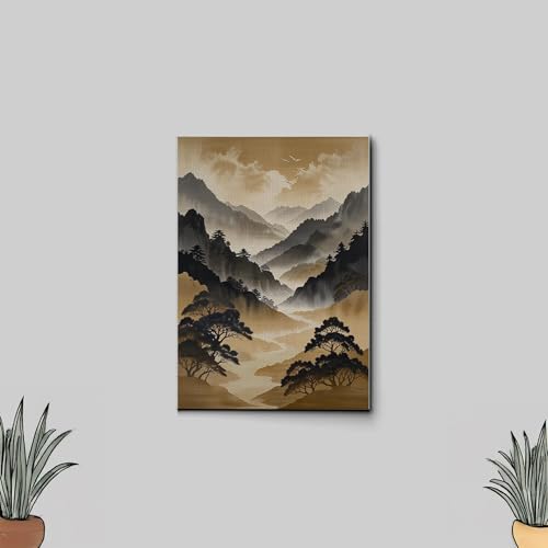 Japanese Wall Art, Minimalist Wall Art, Neutral Abstract Art, Modern Minimalist, Zen Wall Art, Zen Printed Wall Art, Japanese Art Print, Canvas, Print