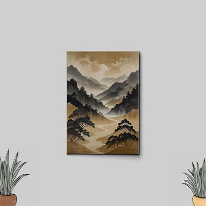 Japanese Wall Art, Minimalist Wall Art, Neutral Abstract Art, Modern Minimalist, Zen Wall Art, Zen Printed Wall Art, Japanese Art Print, Canvas, Print