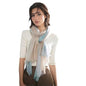 Luxury Cashmere Pashmina Style Shawl - Silk & Wool Blend Scarf, Lightweight Skin-Friendly Wrap - color: Gradient Light Blue