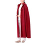 Meditation Buddhist Hooded Cloak Zen Robe Men Women Soft Warm Fleece Hooded Cape for Yoga Lounge Wear Holiday - color: Red, size: Medium