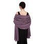 Pashmina shawls and wraps for Evening Dresses Scarf for Women Winter Shawl Wraps for Women Weedings - color: Purple