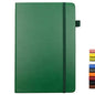 Lined Journal Notebooks with Pen Loop, Hardcover Notebook Journal for Work, 100Gsm Premium Thick Paper with Inner Pocket, Medium 5.7"x8.4", （Dark-Green, Ruled） - color: Dark-green