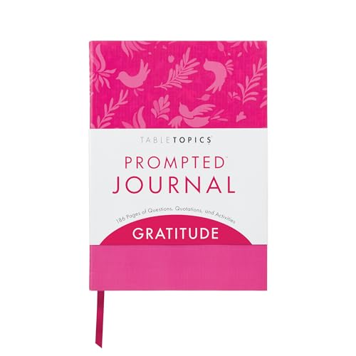 TableTopics Gratitude Prompted Journal - Reflection Notebook with Questions, Quotes, & Explorations for Wellness, Being Grateful, & More Positive Self Care Journal for Women - style: Gratitude