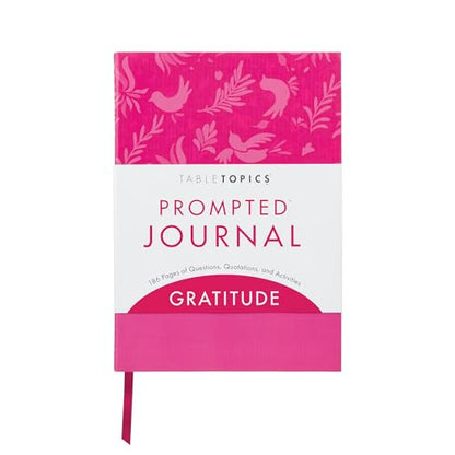 TableTopics Gratitude Prompted Journal - Reflection Notebook with Questions, Quotes, & Explorations for Wellness, Being Grateful, & More Positive Self Care Journal for Women - style: Gratitude
