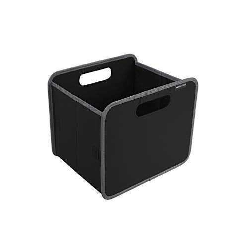 Foldable Box Shelf Organizer Home Office Crafts Linens 10.4x12.6x10.8inches, 1-Pack/Small, Lava Black - color: Lava Black, size: 1-Pack / Small