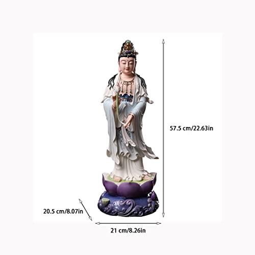 Sculpture Meditating Statue Zen Ceramic Bodhisattva Statue Household Lucky Enshrining Meditation Statue Ornament Figurine Sitting