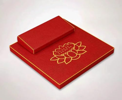 Meditation Mats, Futons, Household Folding, Thickened Fabrics, Coconut Palm, Kneeling Mat(Size:60x60cm(24x24inch),Color:Red) ﻿ - color: Red, size: 60x60cm(24x24inch)