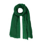 Nydotd Women Summer Cotton Linen Scarf Crinkle Long Beach Shawl Wrap hijab with Fringe - color: Green