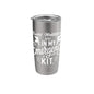 Emergency Kit for Guided Meditations Design Stainless Steel Insulated Tumbler - color: Brushed Steel