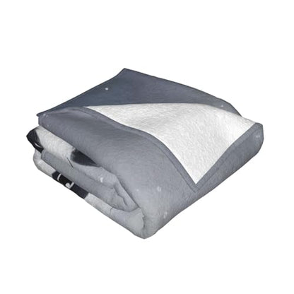 Panda Prints Throw Blanket (320g Flannel) Anti-Pilling Warm Fuzzy Blankets for Bed Sofa Couch Travel 40x30 Inch - color: Panda, size: 40x30 Inch