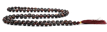 Amazing Gemstone Japa Mala 108 Prayer Beads Necklace and Wrist Mala Bracelet for Meditation