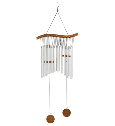 Regal Art & Gift Garden Kyoto Wind Chimes - Outdoor Decorative Metal Hanging Chime - Relaxing Sound for Yard, Patio, Porch or Garden - Wave
