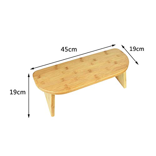 Folding Meditation Bench with Locking Magnetic Hinges - Meditation Seat - Bonus Portable Travel Carry Bag - Ergonomic Bamboo Yoga Stool