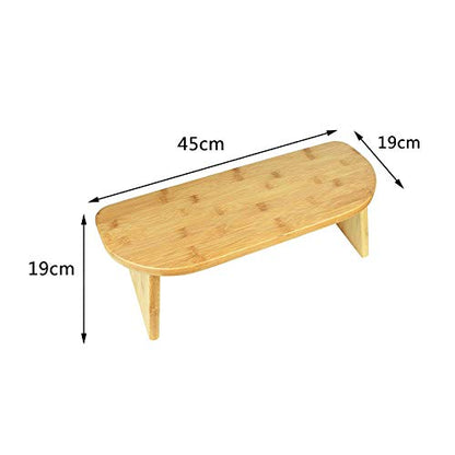 Folding Meditation Bench with Locking Magnetic Hinges - Meditation Seat - Bonus Portable Travel Carry Bag - Ergonomic Bamboo Yoga Stool