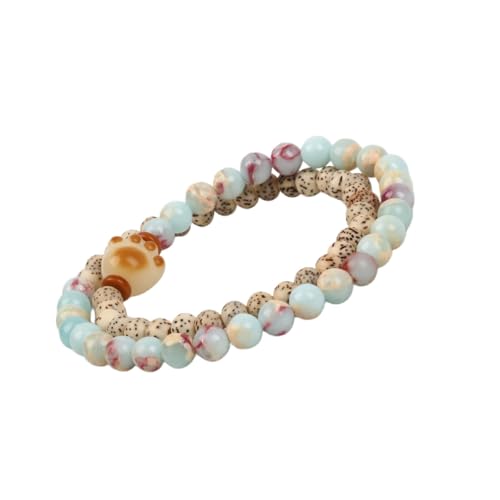 Women’s mala bracelet,Healing Bracelet, natural Xingyue Bodhi & Shoushan stone, 66 beads 6mm, 15" stretch, double‑wrap, meditation & luck, with gift pouch.