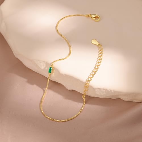 Personalized Birthstone Bracelet for Women – 925 Sterling Silver Adjustable Family Mothers Day Bracelet with Birthstones, Mothers Day, Christmas,Birthday Gift for Mom, Grandma, Wife, Bridesmaid - color: 1 Birthstone