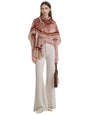 Luxury Cashmere Pashmina Style Shawl - Silk & Wool Blend Scarf, Lightweight Skin-Friendly Wrap - color: 11 Brown