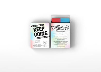 Keep Going | Deck of Cards | Tool for Self-Consiousness w/Questions, Affirmations, Motivational, & Stops Based on Your own Intuition: Trust Your Instincts | LA Visual Reason