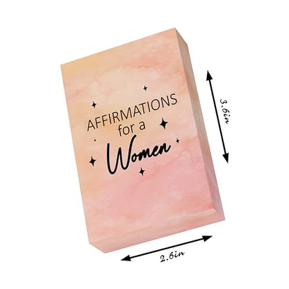 Affirmations for a Women – Uplifting Motivation Cards for Confidence, Self-Worth & Inner Strength, Mindful Self Care Deck & Thoughtful Birthday Gift-52 Inspirational Affirmation Cards for Women.