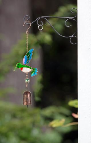 Wind Chimes,Humingbird Patio Decor,Outdoor Decor,Garden Decor,Window Hanging,Aluminum Bell