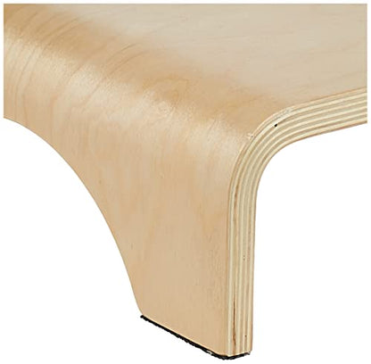 EARTHLITE Wooden Step Stool - Beautiful Finish, Large Surface, Strong & Stable Bed Step, Foot Stool, Massage Step-Up (4" or 7") - style: 7" High