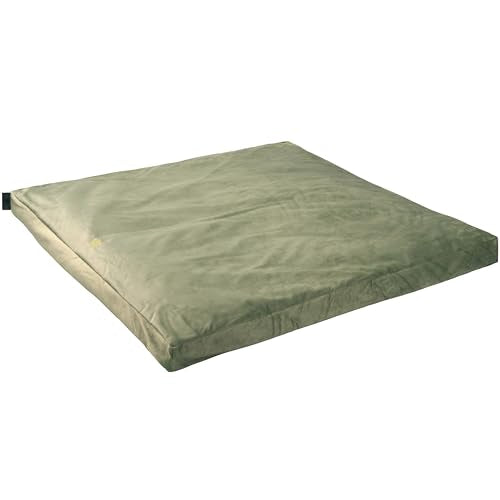 Florensi Meditation Mat Zabuton, Velvet Floor Cushions for Sitting, Meditation Cushions and Pillows with 100% Cotton Insert, Yoga Cushion for Women and Men - color: Sage Green