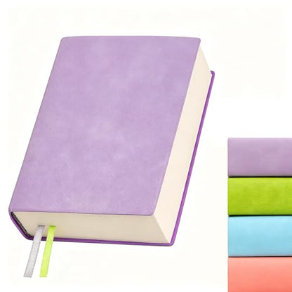 Blank Journal Notebook 720 Pages 3.9 × 5.5 No Lines Soft Leather Pocket Blank Notebook for Women Drawing Book Memo Writing Sketch Diary Notebook (Purple Blank Notebook) - color: Purple Blank Notebook