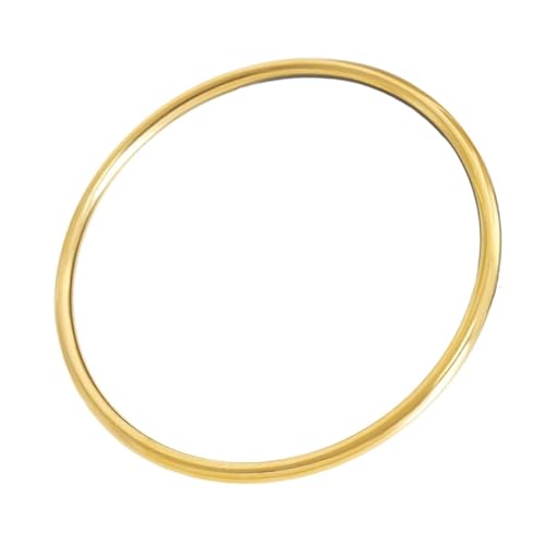 1pcs Minimalist Stainless Steel Thin Bracelet Bangles for Women Waterproof Rust-Proof Women's Hand Bracelets Bangle - color: Gold_67mm