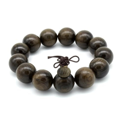 Zen Dear Unisex Burried Ebony Prayer Beads Buddha Buddhist Prayer Beads Meditation Mala Necklace Bracelet - style: 18mm 13 Beads