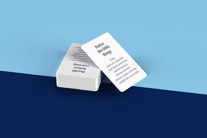 Daily Intention Cards - 80 Mindful Prompts to Pause, Reset & Find Calm | Pick One Morning Card, Reflect at Night | Desk Companion for Journaling, Meditation & Anxiety Relief | Self-Care Gift Deck