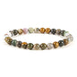Cherry Tree Collection - Small, Medium, Large Sizes - Gemstone Beaded Bracelets For Women and Men - 6mm Round Beads - color: Ocean Jasper, size: Small