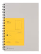 Blank Spiral Notebook 10.12 x 7.36 in (B5), 160 Pages Blank Paper, Notebook for Sketching, Writing & Study, Calendar Card Included (2025)(Sun Yellow) - color: Sun Yellow