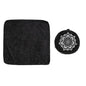 Meditation Zafu Cushion Set,Removable Machine-Washable Luxury Velvet Cover (Black（Only Cover）) - color: Black（only Cover）