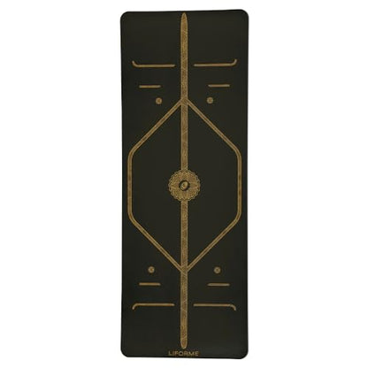 Liforme Printed Yoga Mat Collection - Free Yoga Bag Included - Patented Alignment System, Warrior-like Grip, Non-Slip, Eco-friendly, Sweat-resistant, Long, Wide and Thick for Comfort