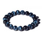 Single-pack of pure gemstone bracelets… - color: Jade-10mm-Black-Chakra