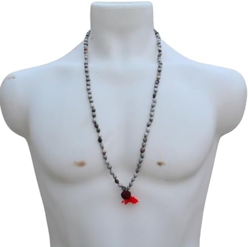 Rudraksh Mala, Natural Himalayan Genuine Original Rudraksha Rosary - style: Vaijayanti Jaap mala 6-7MM
