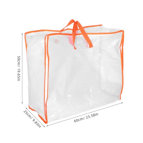 LIOOBO Heavy Duty Closets Storage Bag Quilt Organizer Large Travel Bag Zipper Window