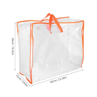 LIOOBO Heavy Duty Closets Storage Bag Quilt Organizer Large Travel Bag Zipper Window