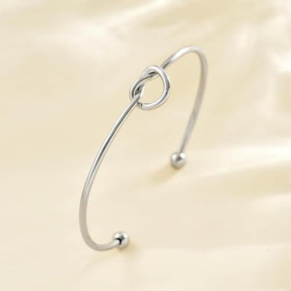 Handmade 925 Sterling Silver Bangle Bracelet Simple Silver/Gold Adjustable Cuff Bangles Durable Stainless Steel bracelet for Men &Women Daily Jewelry Gift for Anniversary Birthday Gift - color: Color 24
